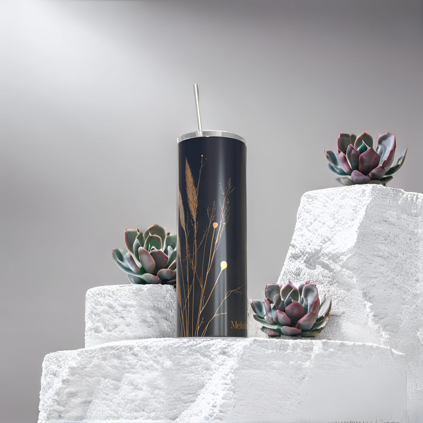Sapphire Earth Tumbler — Bloom & Dusk Collection