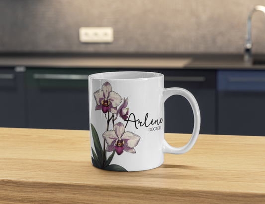 Personalized Birth Flower Mugs