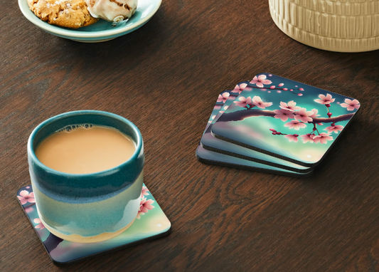 Serene Sakura Coaster Set