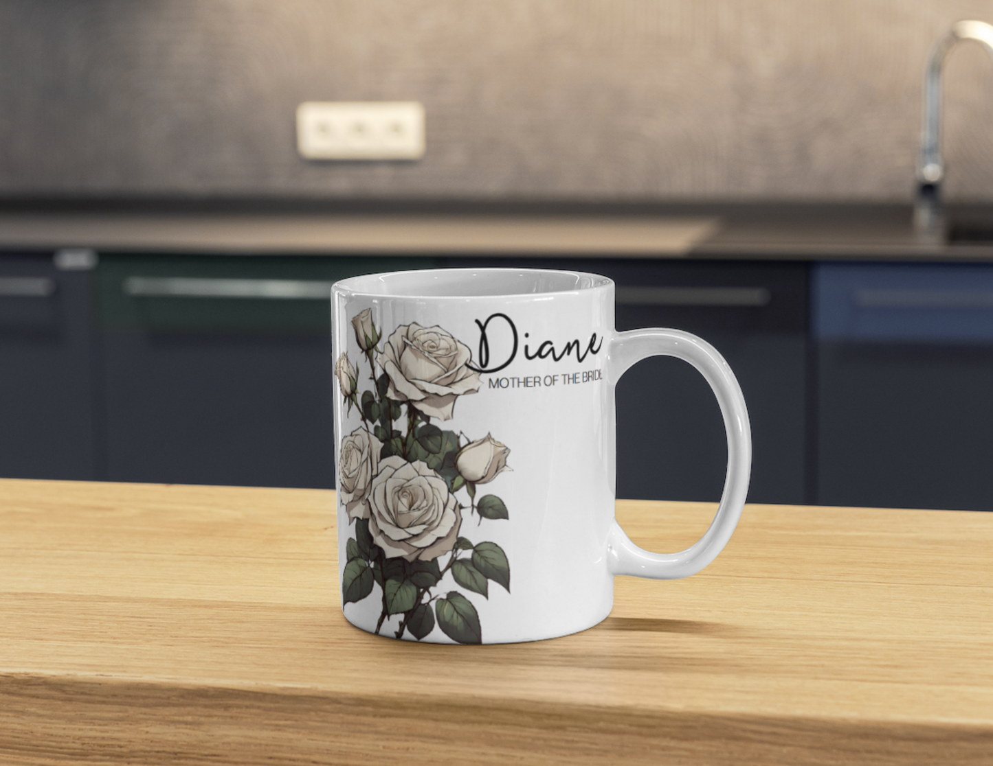 Personalized Birth Flower Mugs