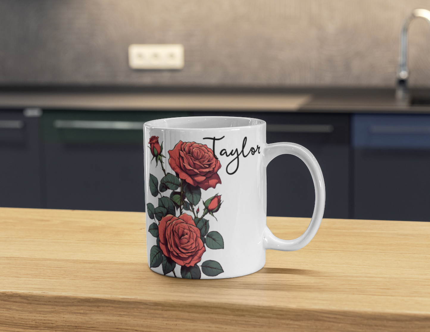 Personalized Birth Flower Mugs