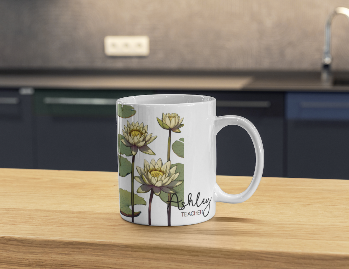 Personalized Birth Flower Mugs