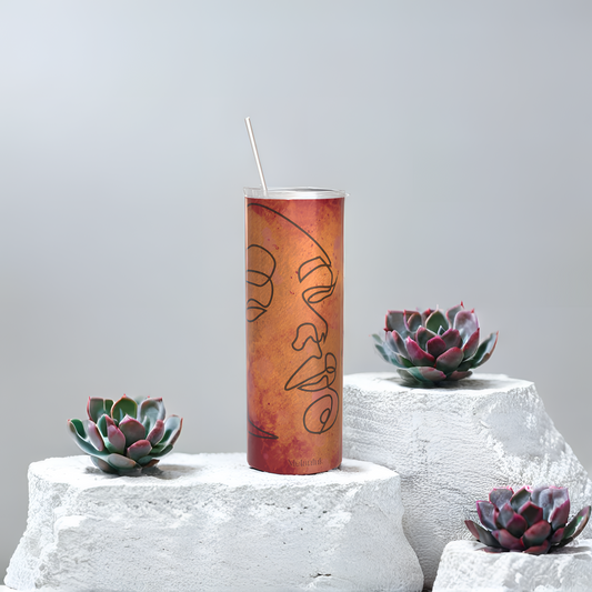 Burgundy Bold Tumbler — Bloom & Dusk Collection